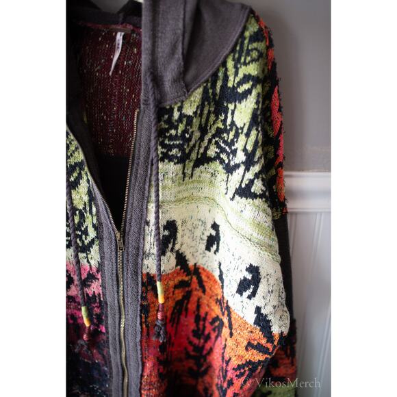 Free People Golden Hour Cardi Zip up Jacket Medium - Picture 5 of 7